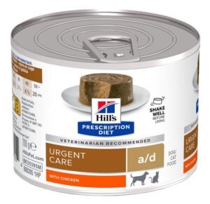 מזון רטוב של רויאל קנין לכלבים וחתולים חולים או הנמצאים בהחלמה, מעוצב בחום, כתום ולבן.