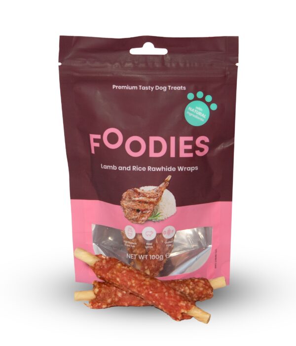 חטיף FOODIES כבש עם עור בקר ואורז