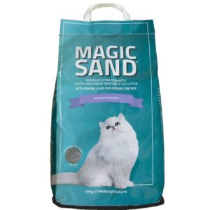 חול חתולים מתגבש ריחני Magic Sand במשקל 10 ק"ג