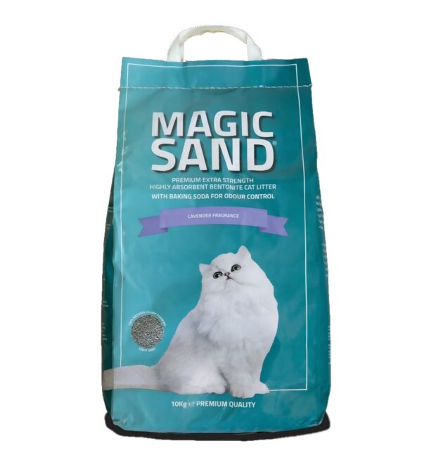 חול חתולים מתגבש ריחני Magic Sand במשקל 10 ק"ג