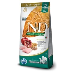 ND אנסס סלקשן עוף רימון לכלב גדול או בינוני