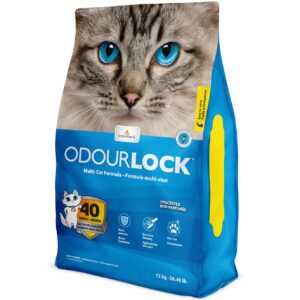 חול חתולים מתגבש קנדי Odourlock לא מבושם,  12 קילוגרם