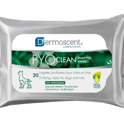 DERMOSCENT PYOclean Wipes, 20 wipes