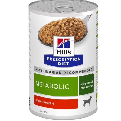 Hill's Prescription Diet Metabolic Weight Management Wet Dog Food with Ckn 370g