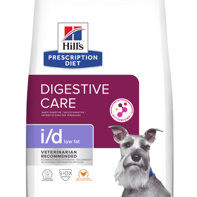 Hill's Prescription Diet id Low Fat Digestive Care Dry Dog Food with Ckn 12kg