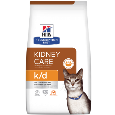 Hill's Prescription Diet kd Kidney Care Dry Cat Food with Chicken 3kg Bag