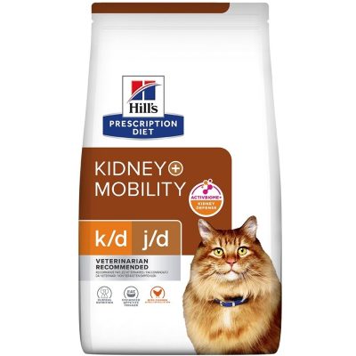 Hill's Prescription Diet kd + Mobility Dry Cat Food with Chicken 3kg Bag (2)