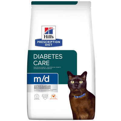 Hill's Prescription Diet md Diabetes Care Dry Cat Food with Chicken 3kg Bag