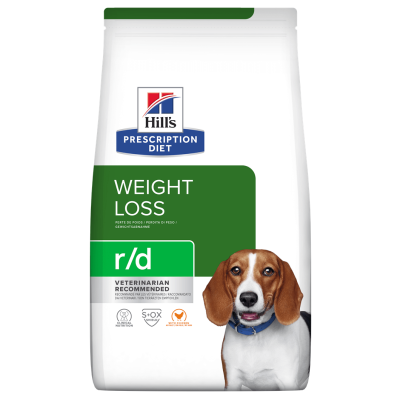 Hill's Prescription Diet rd Weight Reduction Dry Dog Food with Chicken 10kg Bag