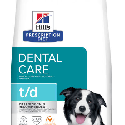 Hill's Prescription Diet td Dental Care Dry Dog Food with Chicken 4kg Bag