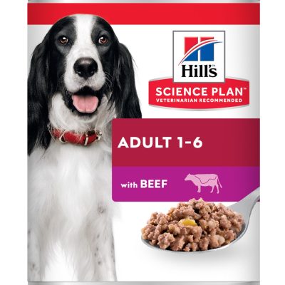 Hill's Science Plan Adult Dog Food (with Beef), 370gr