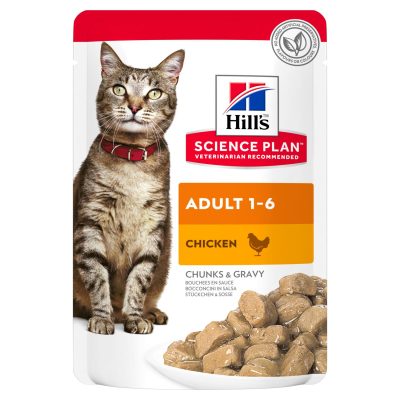 Hill's Science Plan Adult Feline Food Pouch (with Chicken), 85 gr