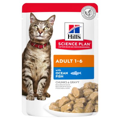 Hill's Science Plan Adult Feline Food Pouch (with Ocean Fish)85, gr