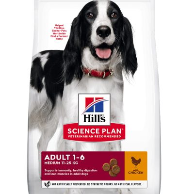 Hill's Science Plan Medium Adult Dog Food with Chicken, 14kg