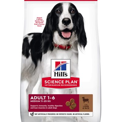 Hill's Science Plan Medium Adult Dog Food with Lamb & Rice, 14kg