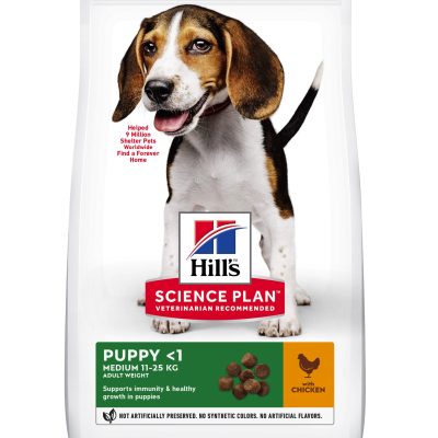 Hill's Science Plan Medium Puppy Food with Chicken, 14kg