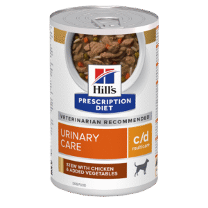 שימורי נזיד c/d Hill's Prescription Diet לכלב עם עוף וירקות