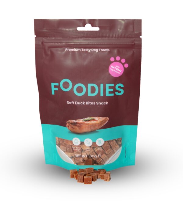 חטיף FOODIES נתחי ברווז רכים